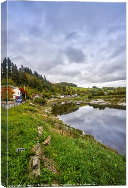 Tintern on the River Wye, Monmouthshire, Wales Canvas Print by Gordon Maclaren