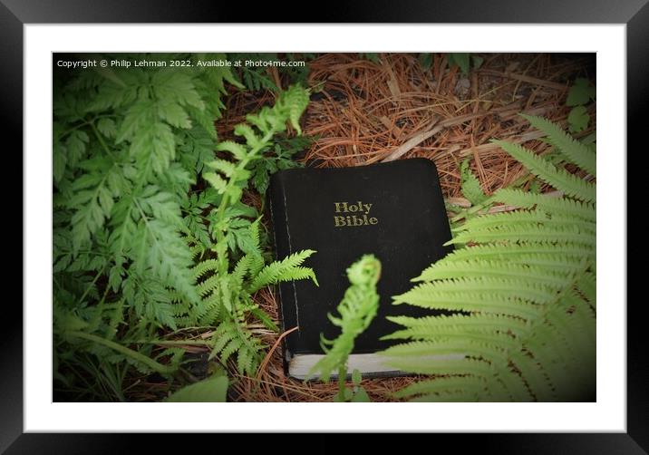 Discovering God's Word in Nature (2A) Framed Mounted Print by Philip Lehman