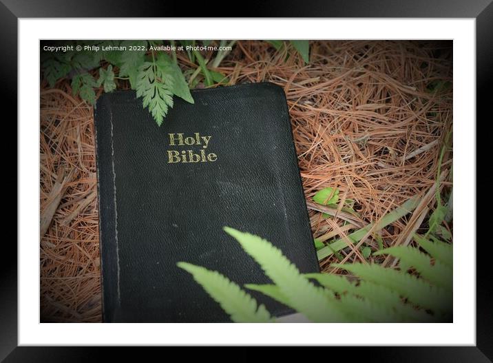 Discovering God's Word in Nature (4A) Framed Mounted Print by Philip Lehman