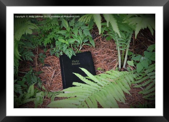 Discovering God's Word in Nature (5A) Framed Mounted Print by Philip Lehman