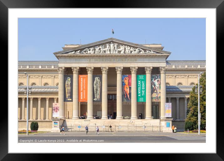 Museum of Fine Arts - Budapest Framed Mounted Print by Laszlo Konya