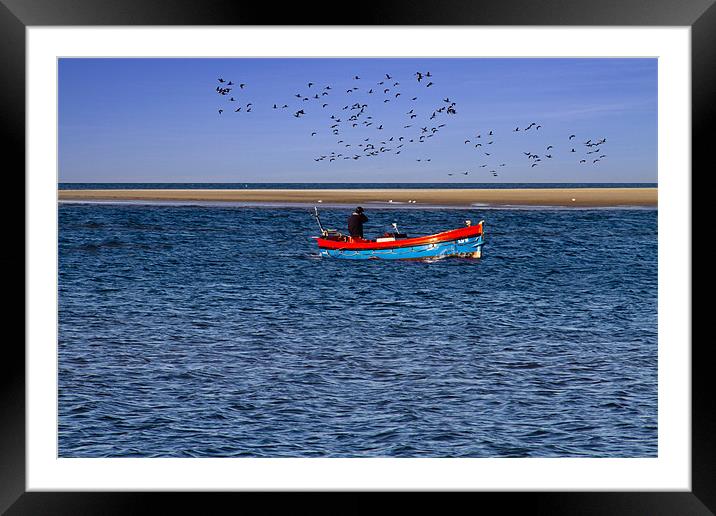 Fisherman Framed Mounted Print by David French