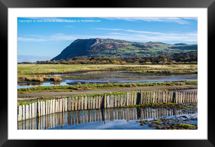 Llanfairfechan Conwy Wales Coast Framed Mounted Print by Pearl Bucknall