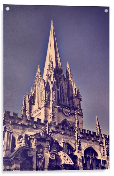 University Church of St Mary the Virgin, Oxford Acrylic by Chris Harris