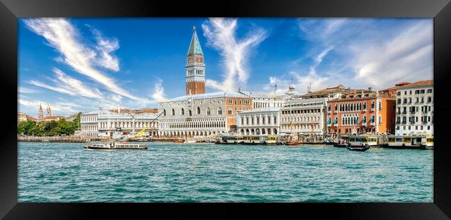 Serenity Surrounds Venetian Architecture Framed Print by Roger Mechan