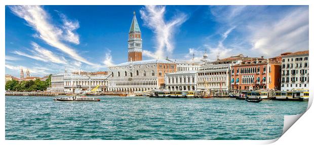 Serenity Surrounds Venetian Architecture Print by Roger Mechan