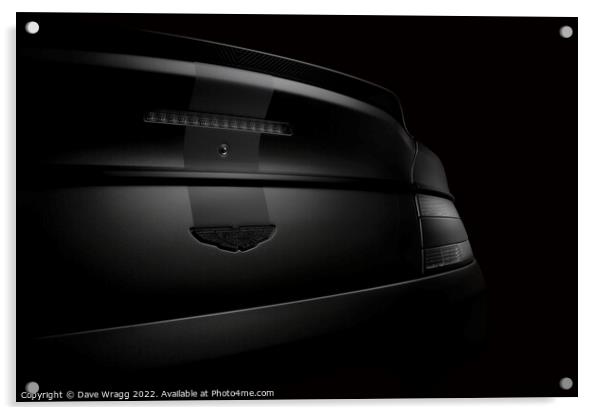 Aston Martin fine art image. Acrylic by Dave Wragg