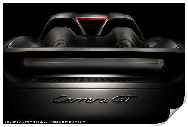 Porsche Carrera GT Print by Dave Wragg