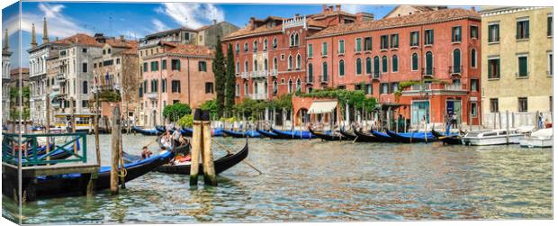 Serene Venice Canal Canvas Print by Roger Mechan