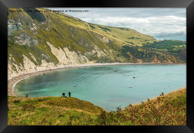 Lulworth Cove on the Dorset Coast  Framed Print by Nick Jenkins