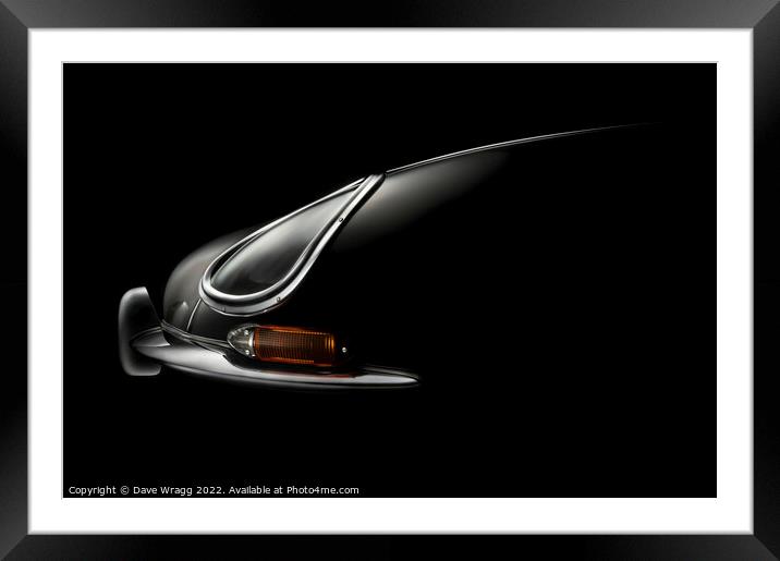 Jaguar e-type Framed Mounted Print by Dave Wragg