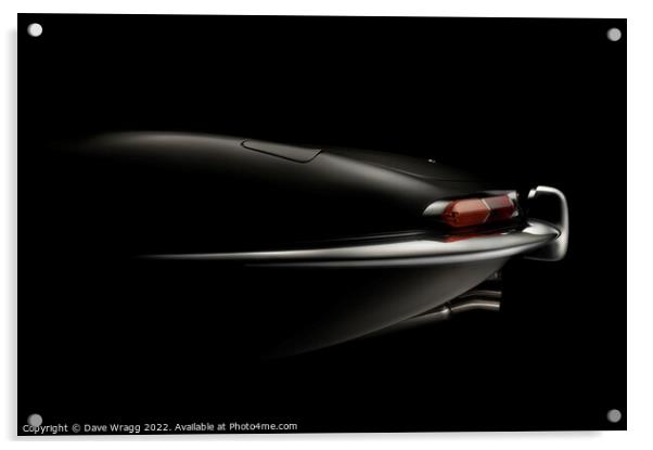 Jaguar e-type Acrylic by Dave Wragg