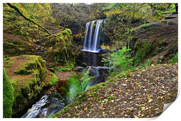 Dalcairney waterfalls, Dalmellington, East Ayrshire. Print by Allan Durward Photography