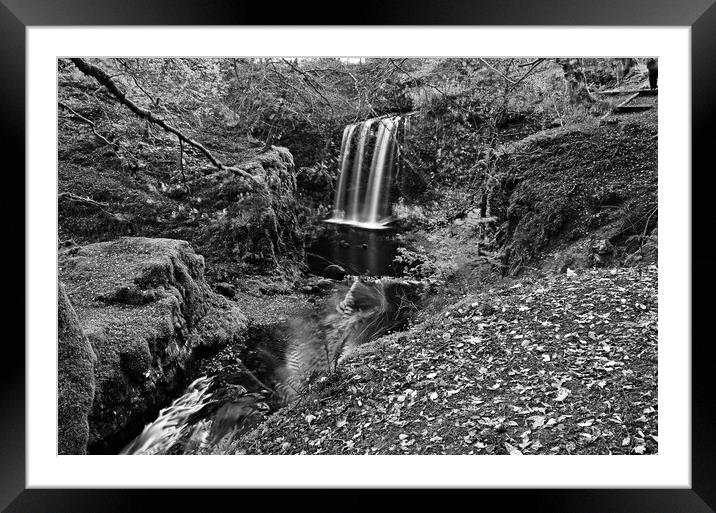 Dalcairney waterfall, East Ayrshire Framed Mounted Print by Allan Durward Photography