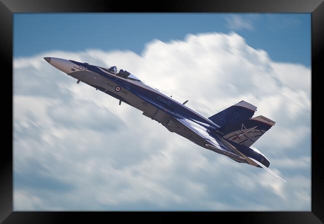 F18 Hornet RCAF Framed Print by J Biggadike