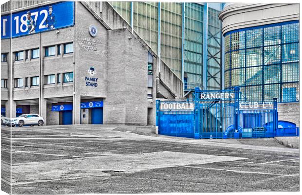 Rangers Football Club  Canvas Print by Valerie Paterson