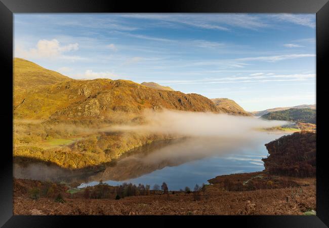 Llyn Dinas  Framed Print by Rory Trappe