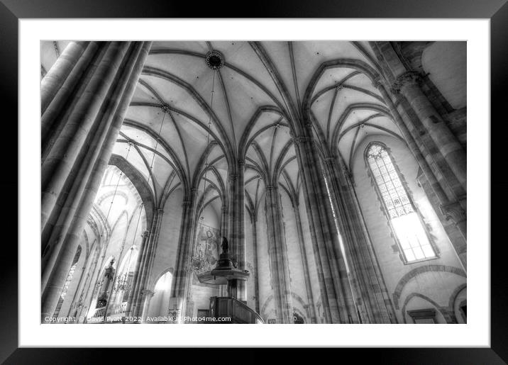 St Thomas Church Strasbourg  Framed Mounted Print by David Pyatt