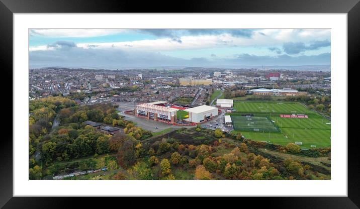 A View Across Barnsley Framed Mounted Print by Apollo Aerial Photography