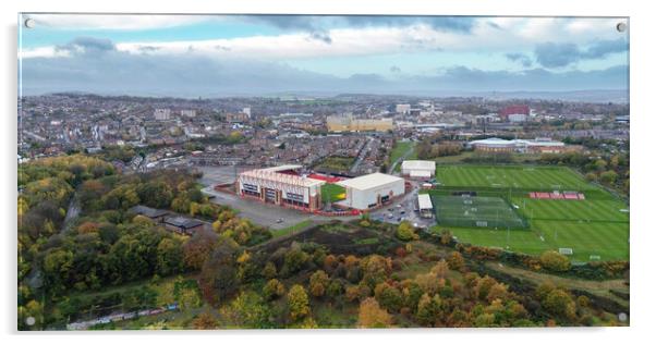 A View Across Barnsley Acrylic by Apollo Aerial Photography