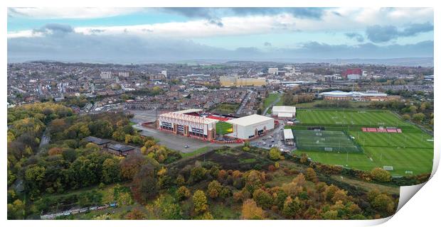 A View Across Barnsley Print by Apollo Aerial Photography