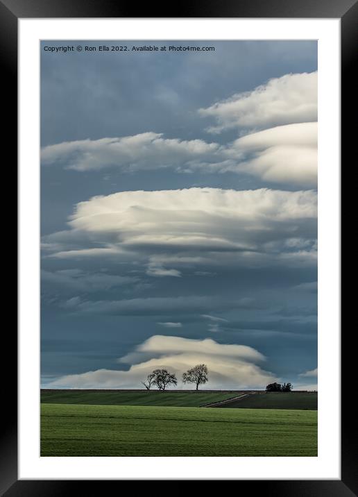 Sky's Embrace Framed Mounted Print by Ron Ella