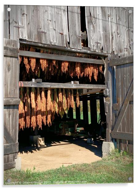 Organic Tobacco Curing Acrylic by Deanne Flouton