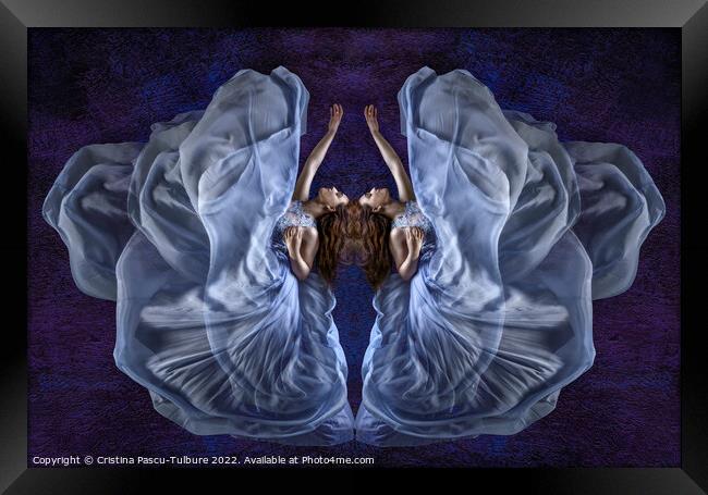 Butterfly dancer Framed Print by Cristina Pascu-Tulbure