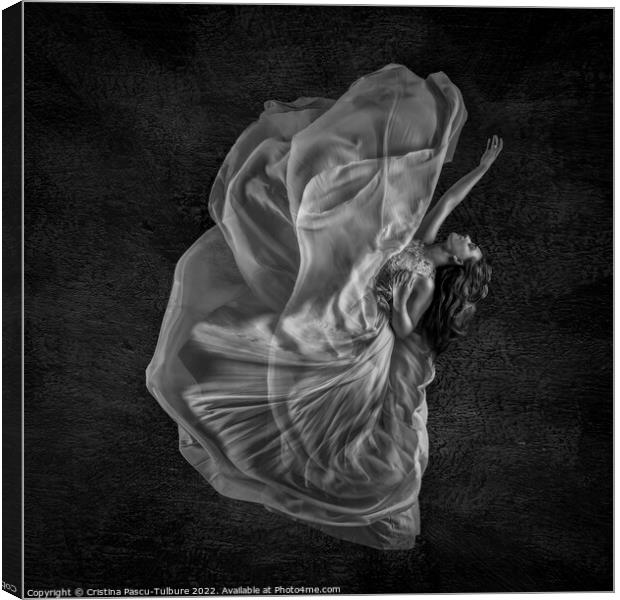 Dancer monochrome Canvas Print by Cristina Pascu-Tulbure