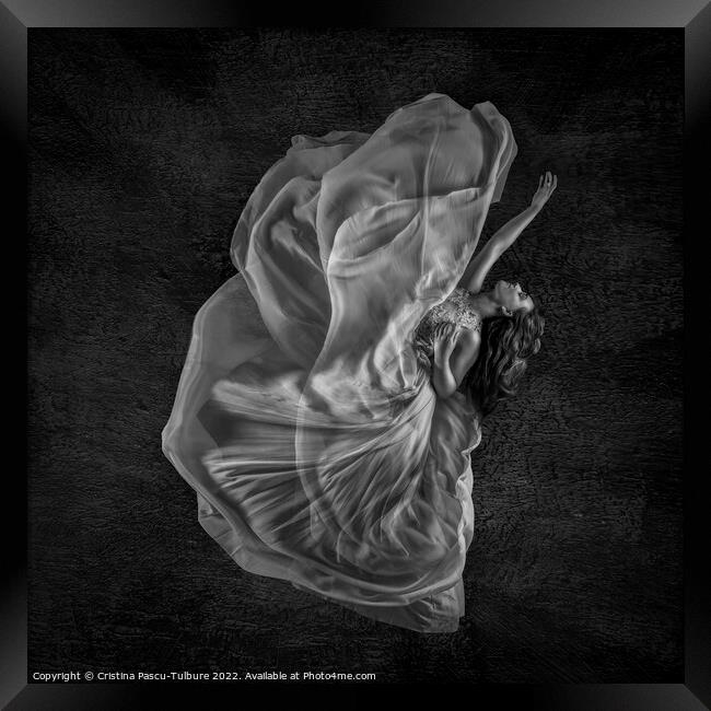 Dancer monochrome Framed Print by Cristina Pascu-Tulbure