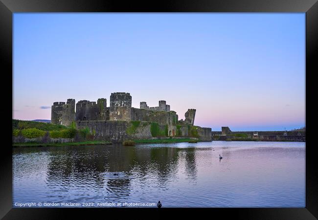 The Formidable Caerphilly Castle, South Wales Framed Print by Gordon Maclaren