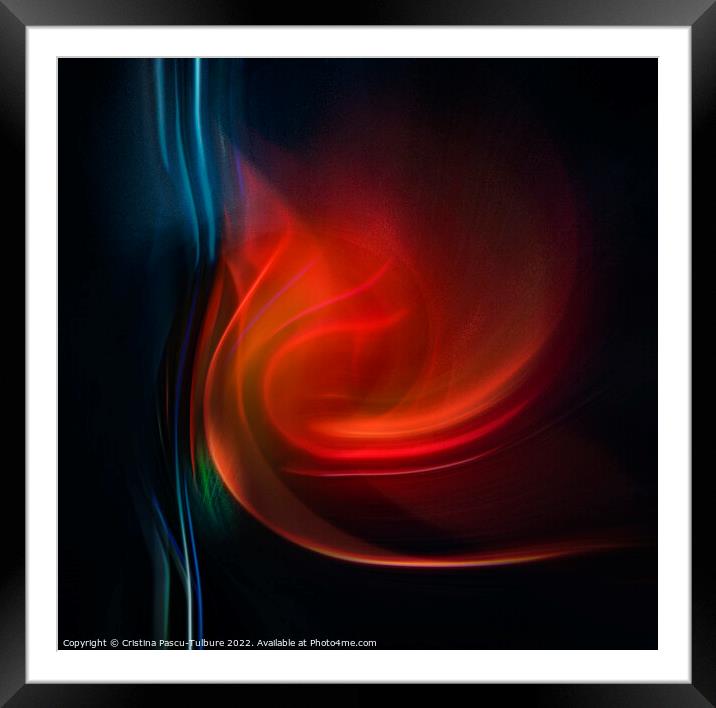 Abstract tulip Framed Mounted Print by Cristina Pascu-Tulbure