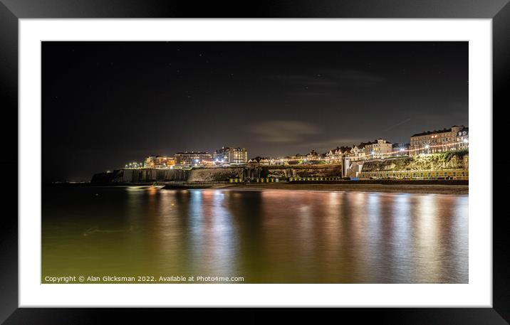 Broadstairs sea front  Framed Mounted Print by Alan Glicksman