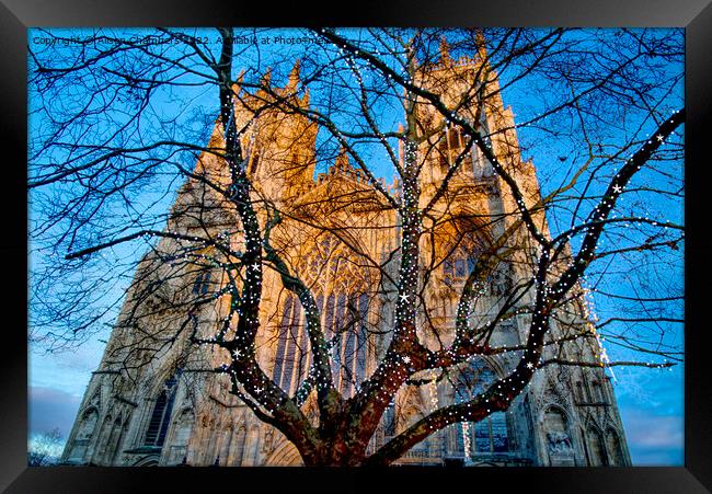 York Minster At Christmas  Framed Print by Alison Chambers
