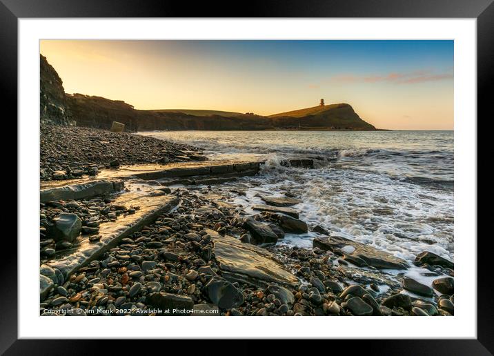 Kimmeridge Bay, Dorset Framed Mounted Print by Jim Monk