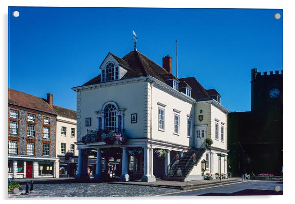 Wallingford Town Hall Acrylic by Gerry Walden LRPS