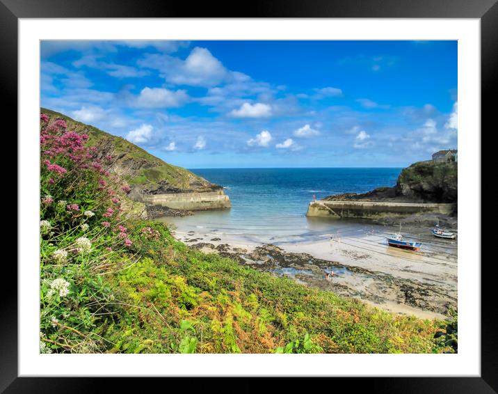 Serenity of Port Issac Framed Mounted Print by Roger Mechan