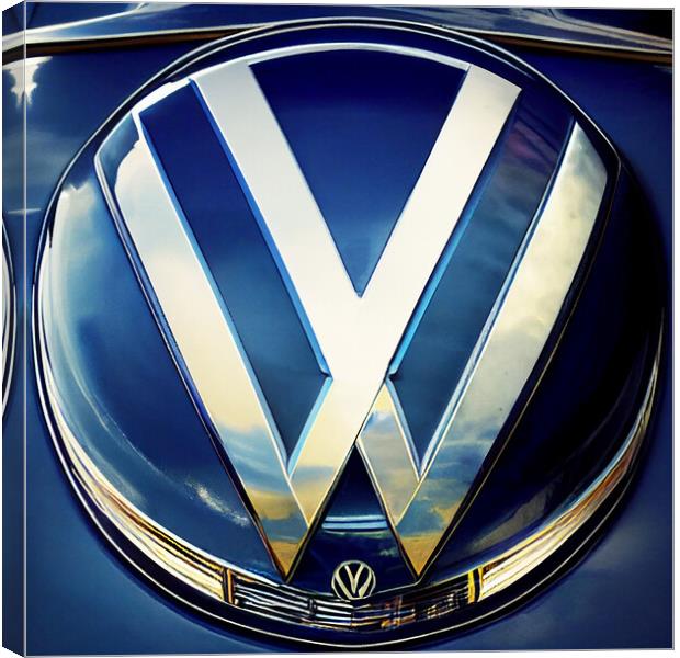 VW Badge Canvas Print by Picture Wizard