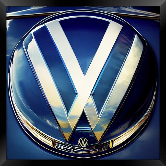VW Badge Framed Print by Picture Wizard