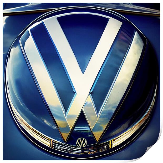 VW Badge Print by Picture Wizard
