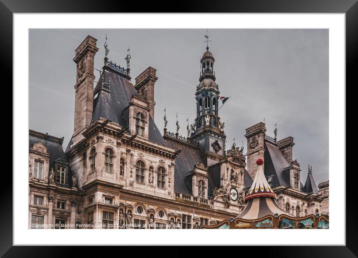 Town hall esplanade, paris, france Framed Mounted Print by Daniel Ferreira-Leite