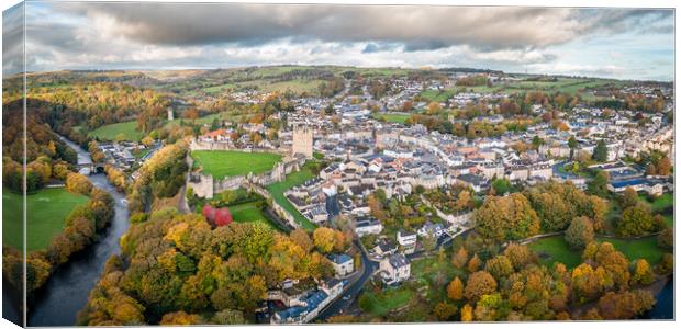 Richmond North Yorkshire Canvas Print by Apollo Aerial Photography