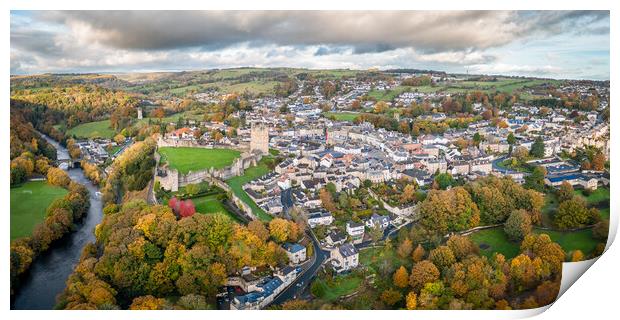 Richmond North Yorkshire Print by Apollo Aerial Photography