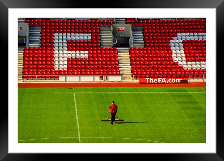 Getting ready for the match Framed Mounted Print by Gerry Walden LRPS