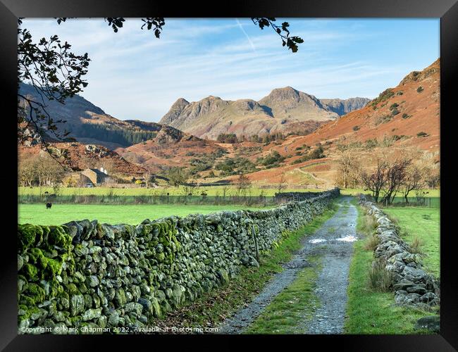 The Langdale Pikes, Cumbria Framed Print by Photimageon UK