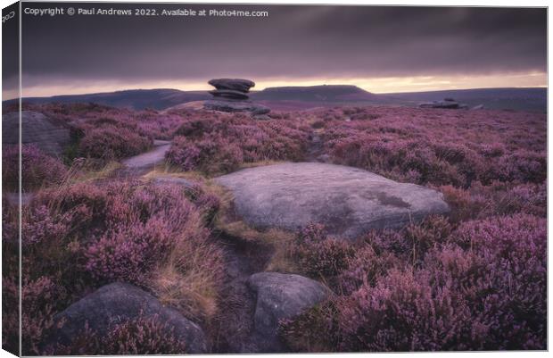 Owler Tor Canvas Print by Paul Andrews