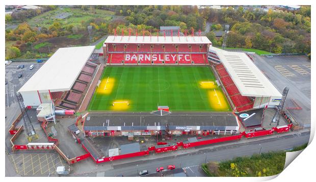Oakwell From The Air Print by Apollo Aerial Photography