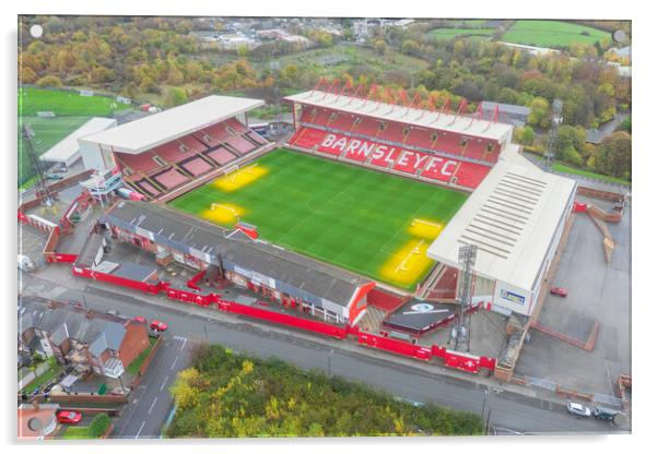 Oakwell From The Air Acrylic by Apollo Aerial Photography