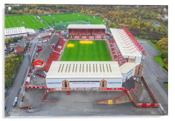 Oakwell From The Air Acrylic by Apollo Aerial Photography
