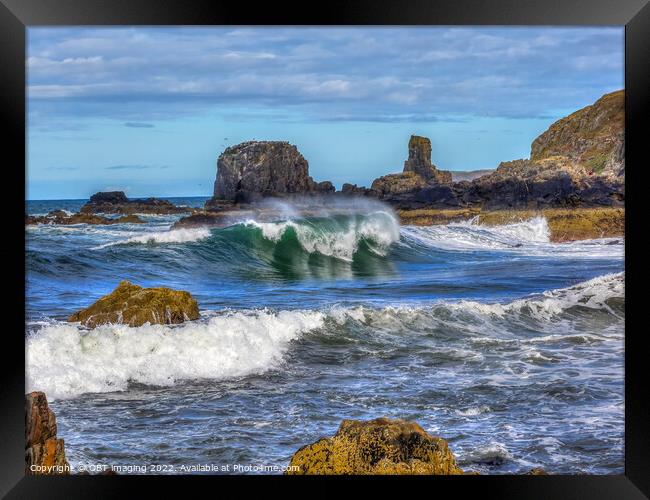 The Wave Tarlair MacDuff North East Scotland Framed Print by OBT imaging